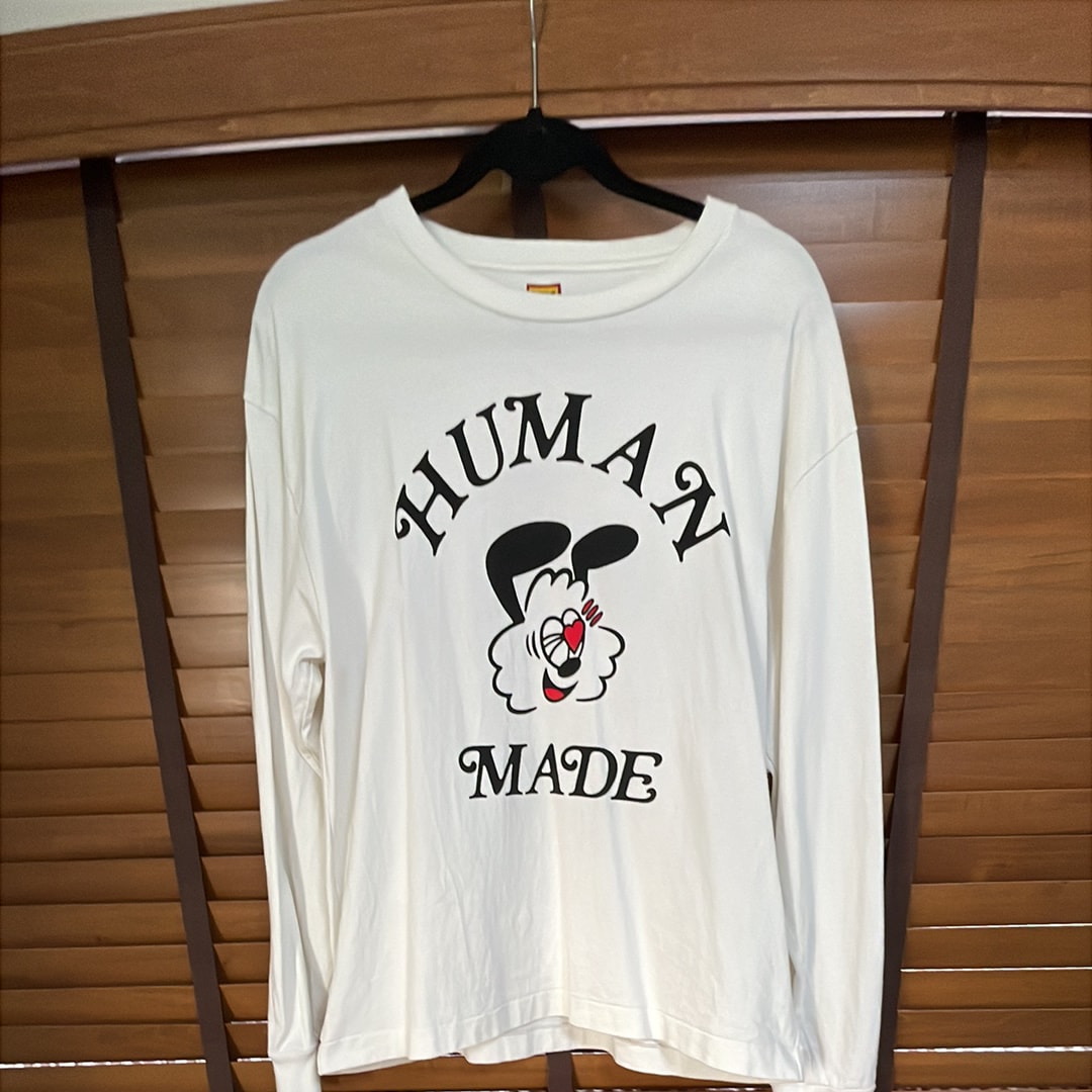 HUMAN MADE GDC Valentine's Day L/S T-Shirt "White" / VERDY