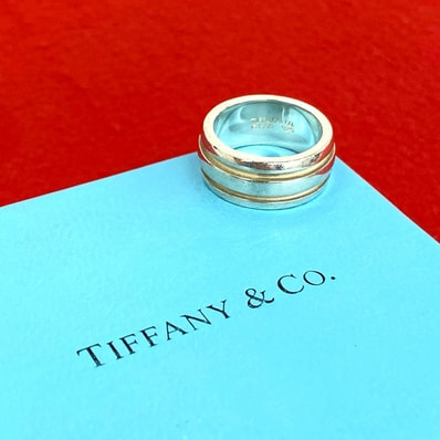 TIFFANY&Co. ティファニー グルーブド ダブルライン リング シルバー925 リング・指輪 12号 シルバー
29363