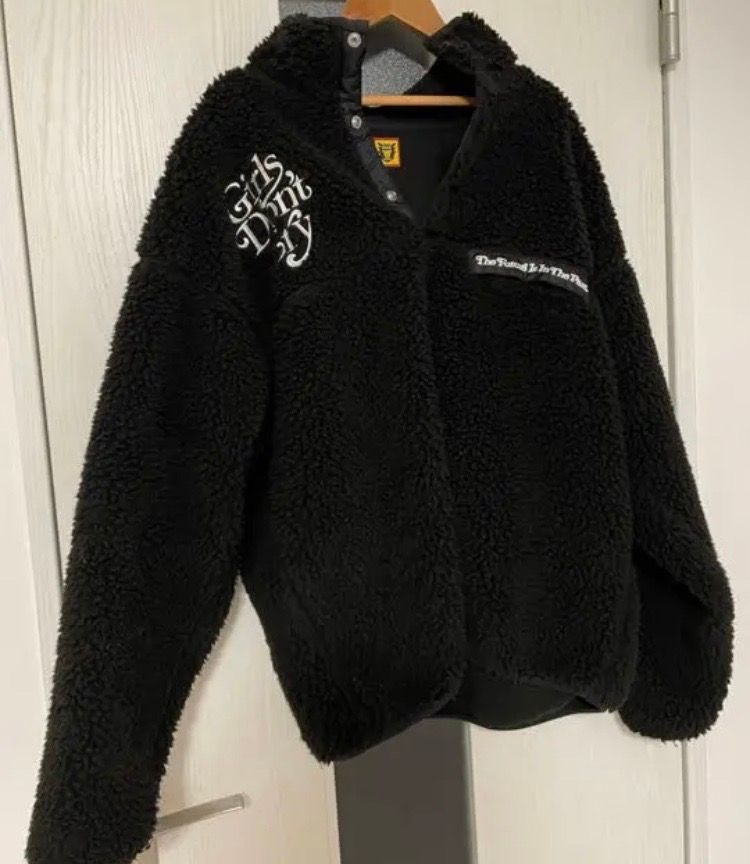 HUMAN MADE Girls Don ’t Cry fleece jacket "Black" / VERDY