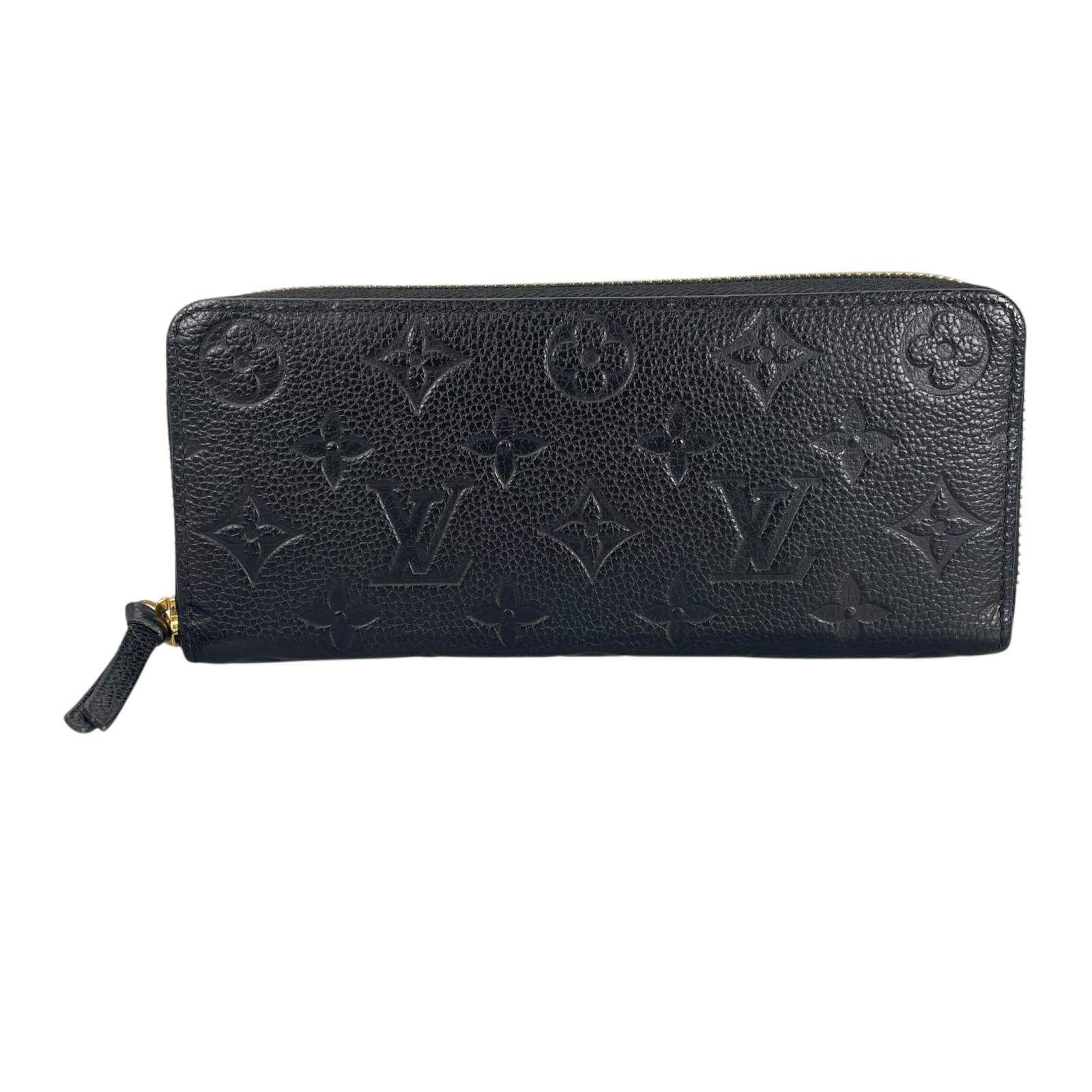 美品 LOUIS VUITTON ルイ・ヴィトン ジッピーウォレット M61864 長財布 モノグラムアンプラント ブラック メンズ【中古】