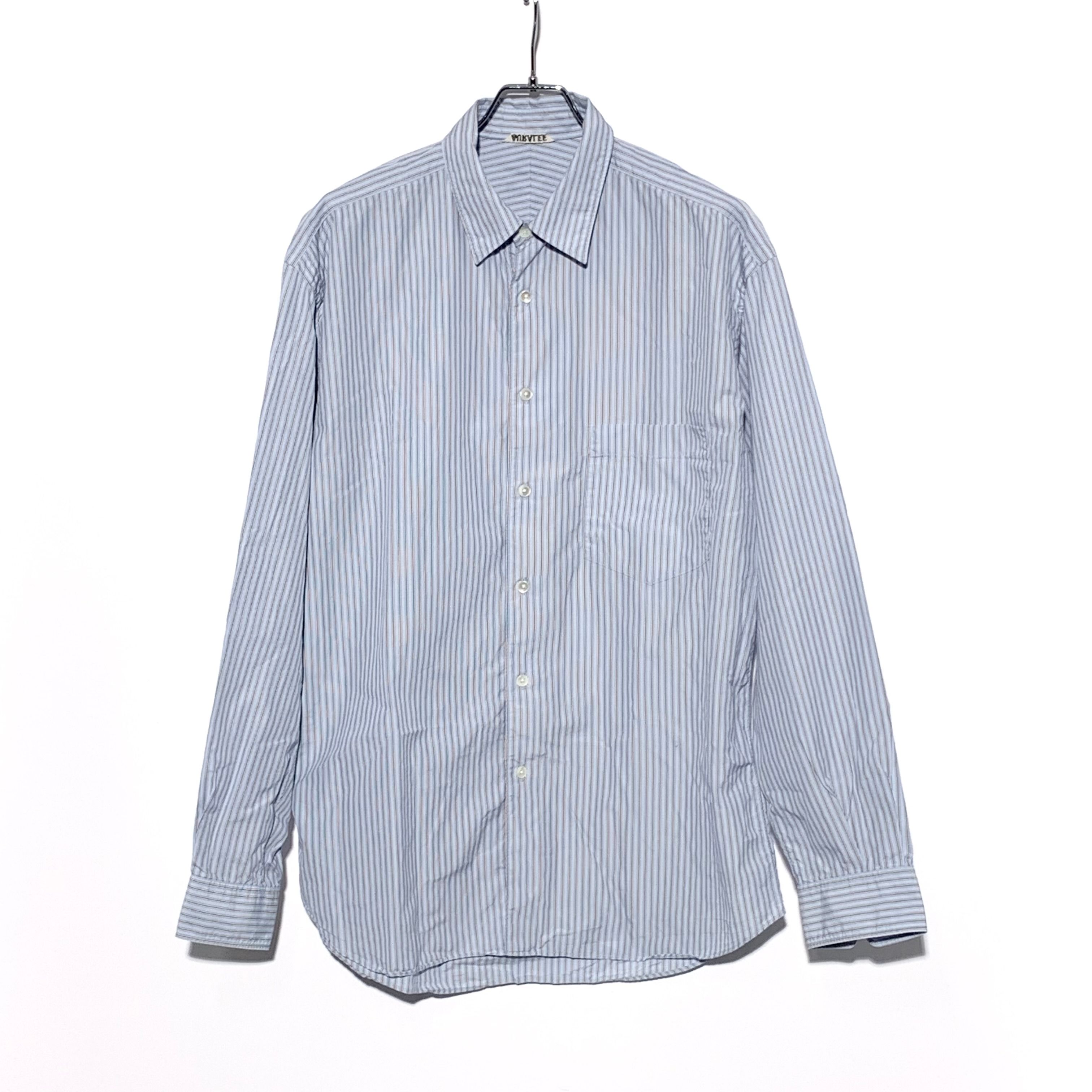 AURALEE 22SS Finx Stripe Shirts "Blue Stripe"