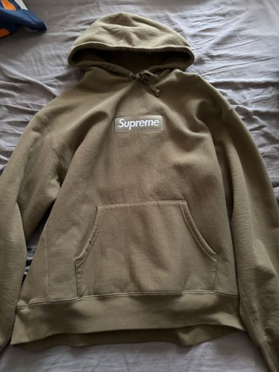 Supreme Box Logo Hooded Sweatshirt "Dark Sand" (23FW)