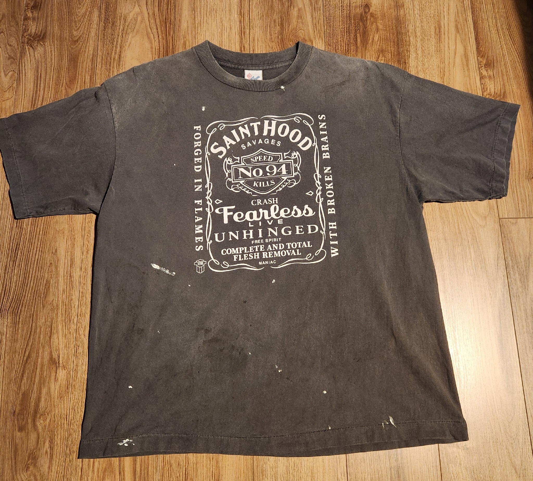 SAINT Mxxxxxx x NEIGHBORHOOD SS Tee STHD.FEARLESS "Black" 25119SMN-CSM03S / SM-HR8-0000-C70