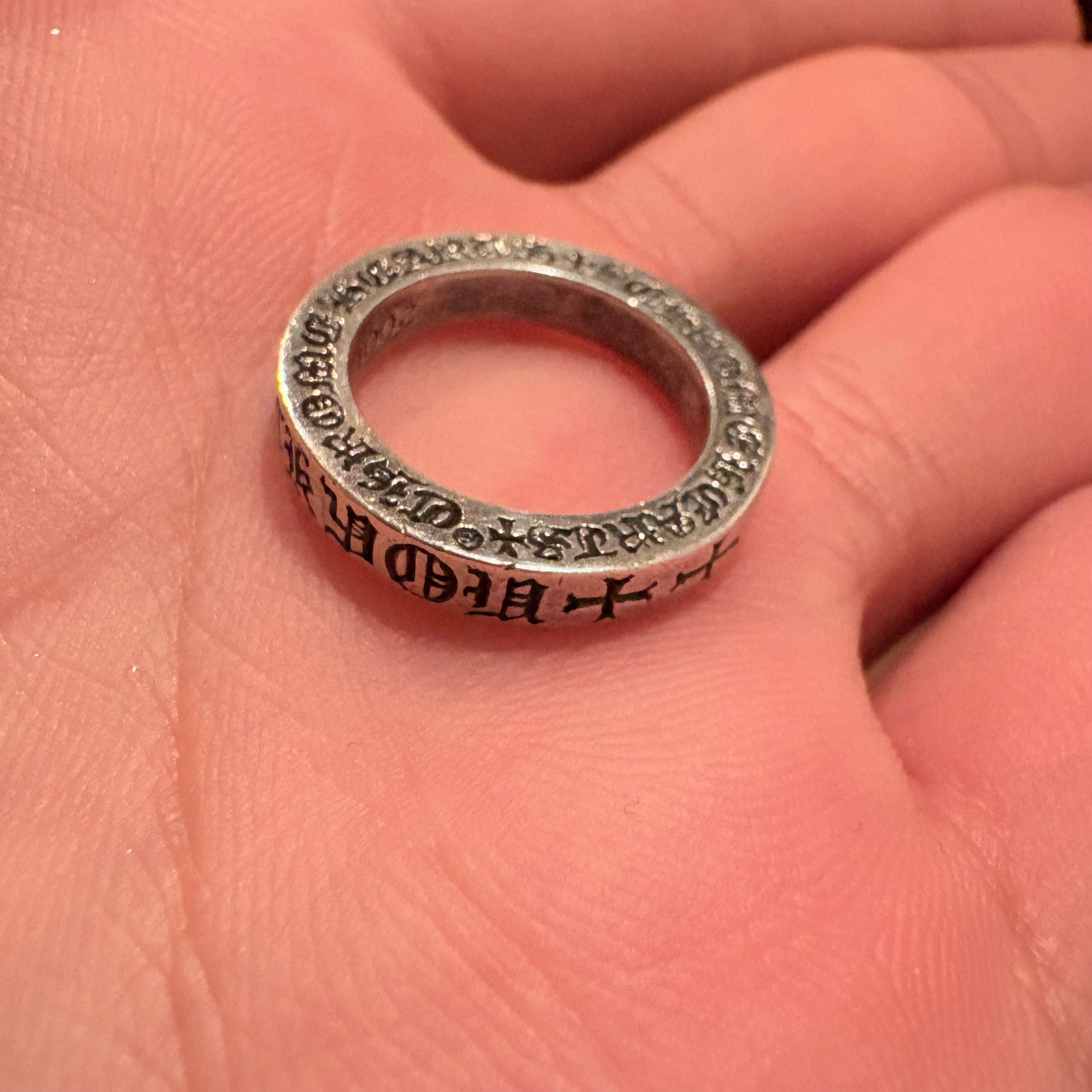 Chrome Hearts Spacer Ring 3mm CH Fuck You "Silver"