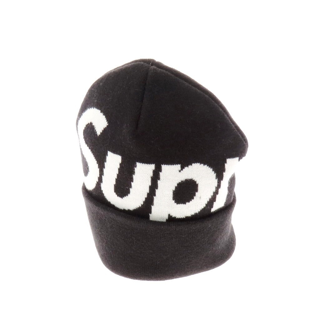 【中古】シュプリーム Supreme 2025年秋冬 Big Logo Beanie コットンカシミヤ ニットキャップ ブラック【サイズ58cm(ONE SIZE)】【メンズ】
