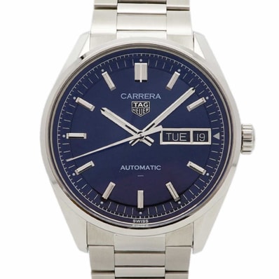 ★最終価格★SALE【6wdb0153】タグホイヤー カレラ WDA2112 青文字盤【中古】腕時計 メンズ