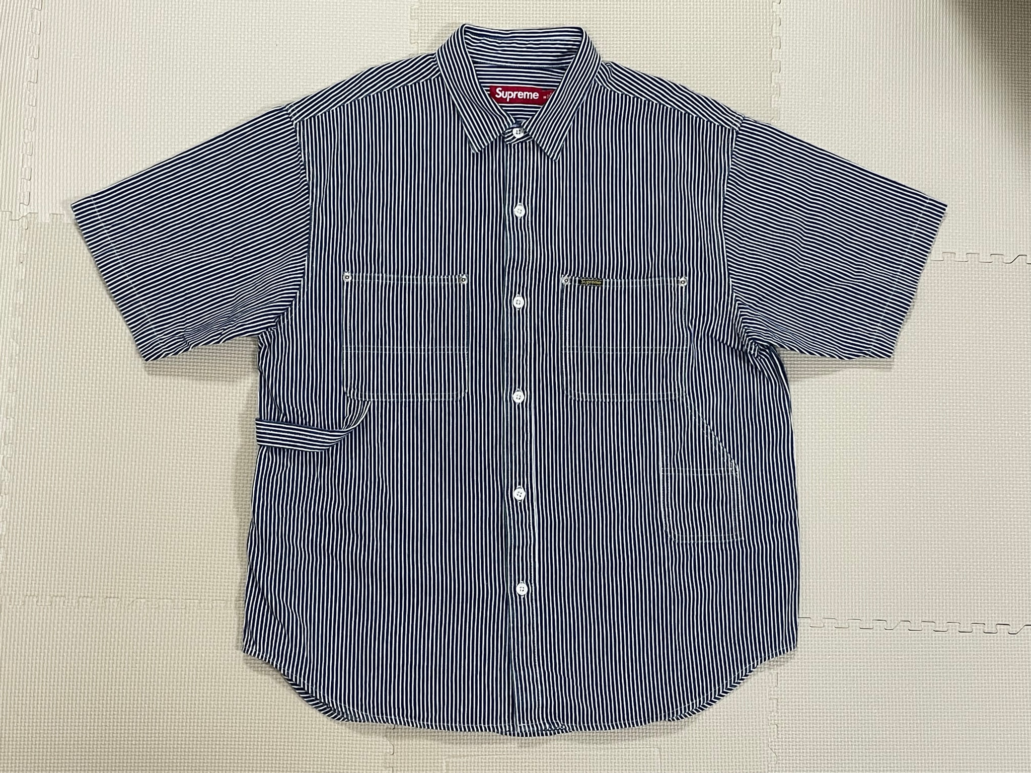 Supreme Loose Fit S/S Denim Painter Shirt "Stripe"