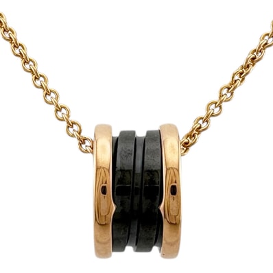 ブルガリ B-zero.1 ネックレス 18金 K18ピンクゴールド レディース BVLGARI 中古