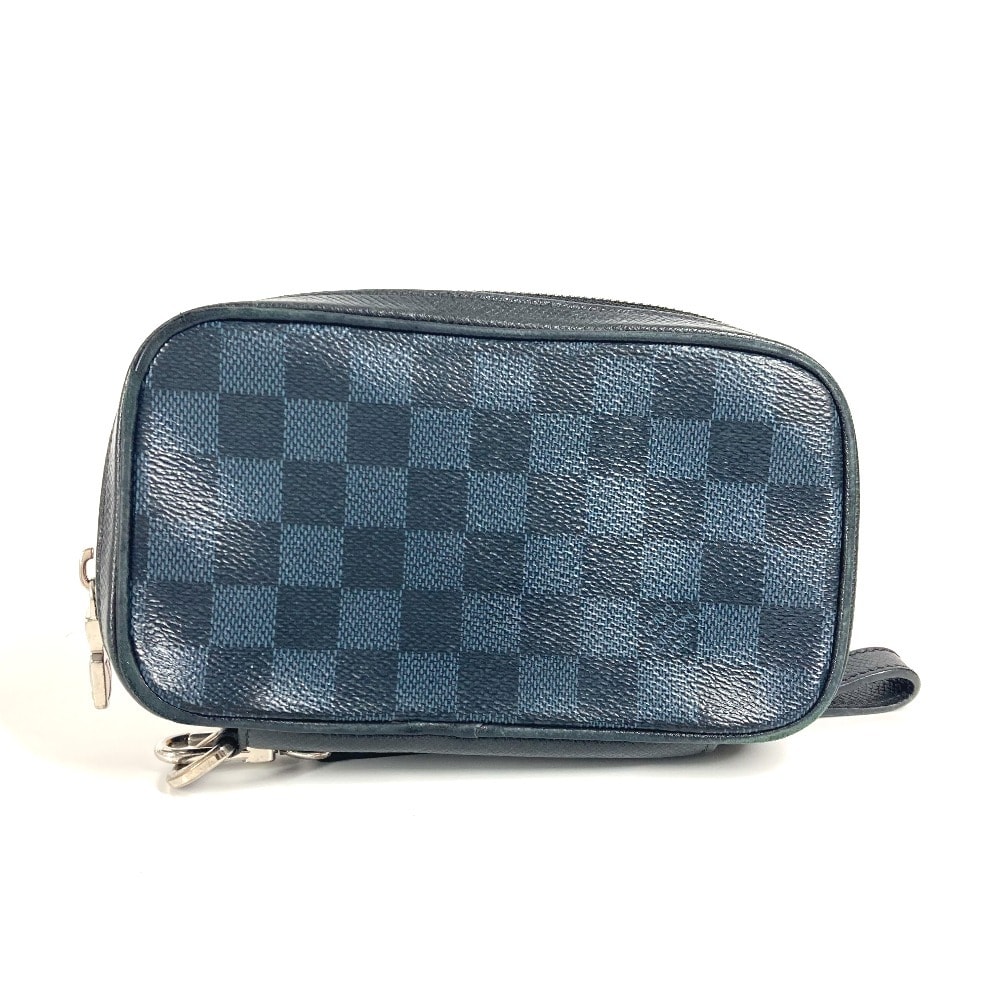 ルイヴィトン LOUIS VUITTON ポルトフォイユ ジッピー ソフト N63504 ダミエコバルト カバン ポーチ ストラップ付 長財布 クラッチバッグ ダミエコバルトキャンバス ネイビー