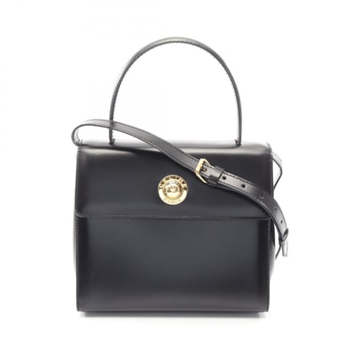 セリーヌ CELINE スターボール 2WAY ハンドバッグ バッグ レザー レディース ブラック系 【中古】