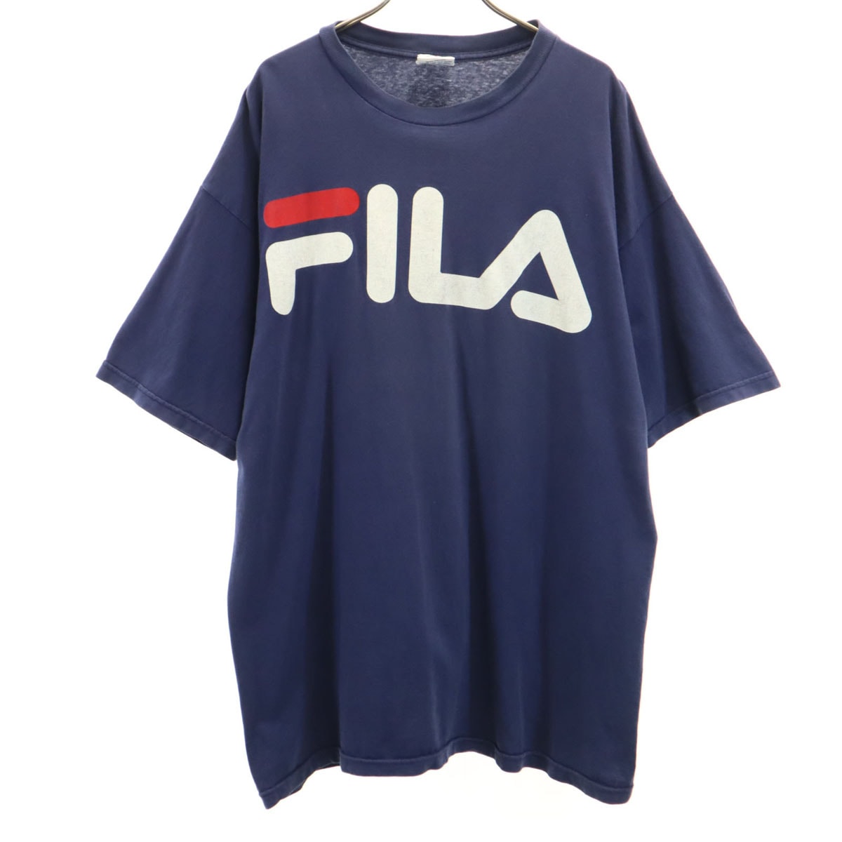 FILA フィラ 90s USA製 オールド 半袖 Tシャツ L ネイビー