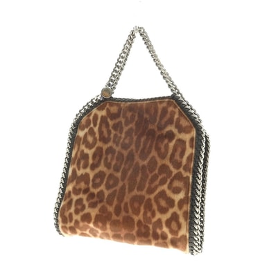 【中古】ステラマッカートニー Stella McCartney ファラベラ 371223 W9648 フェイクファー レオパード 2WAY ショルダーバッグ ブラウン【W25xH25xD7】【レディース】