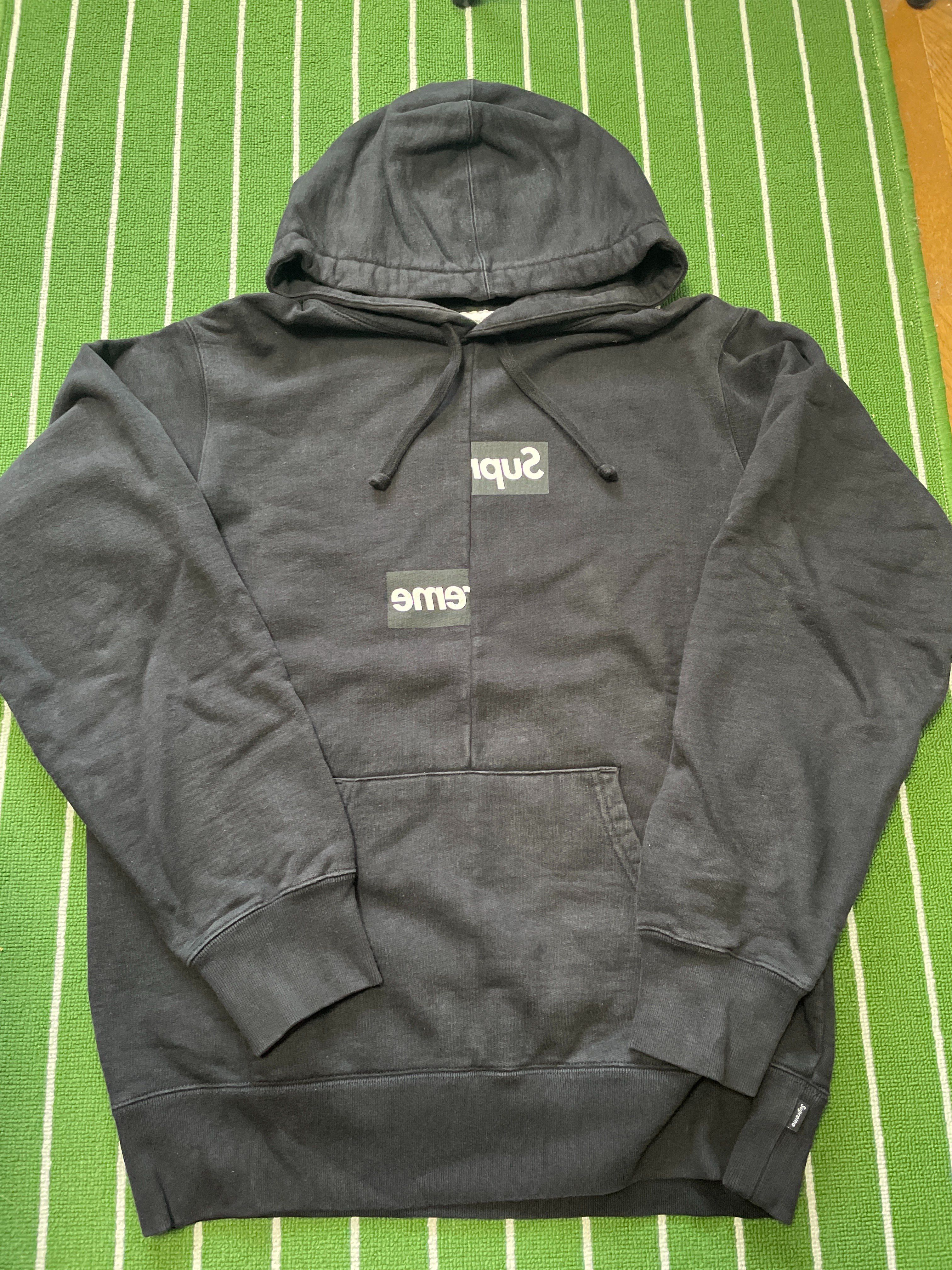 Supreme / Comme des Garçons SHIRT® Split Box Logo Hooded Sweatshirt "Black"