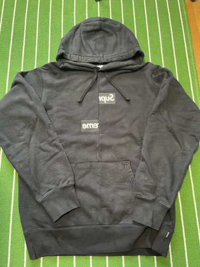 Supreme / Comme des Garçons SHIRT® Split Box Logo Hooded Sweatshirt "Black"