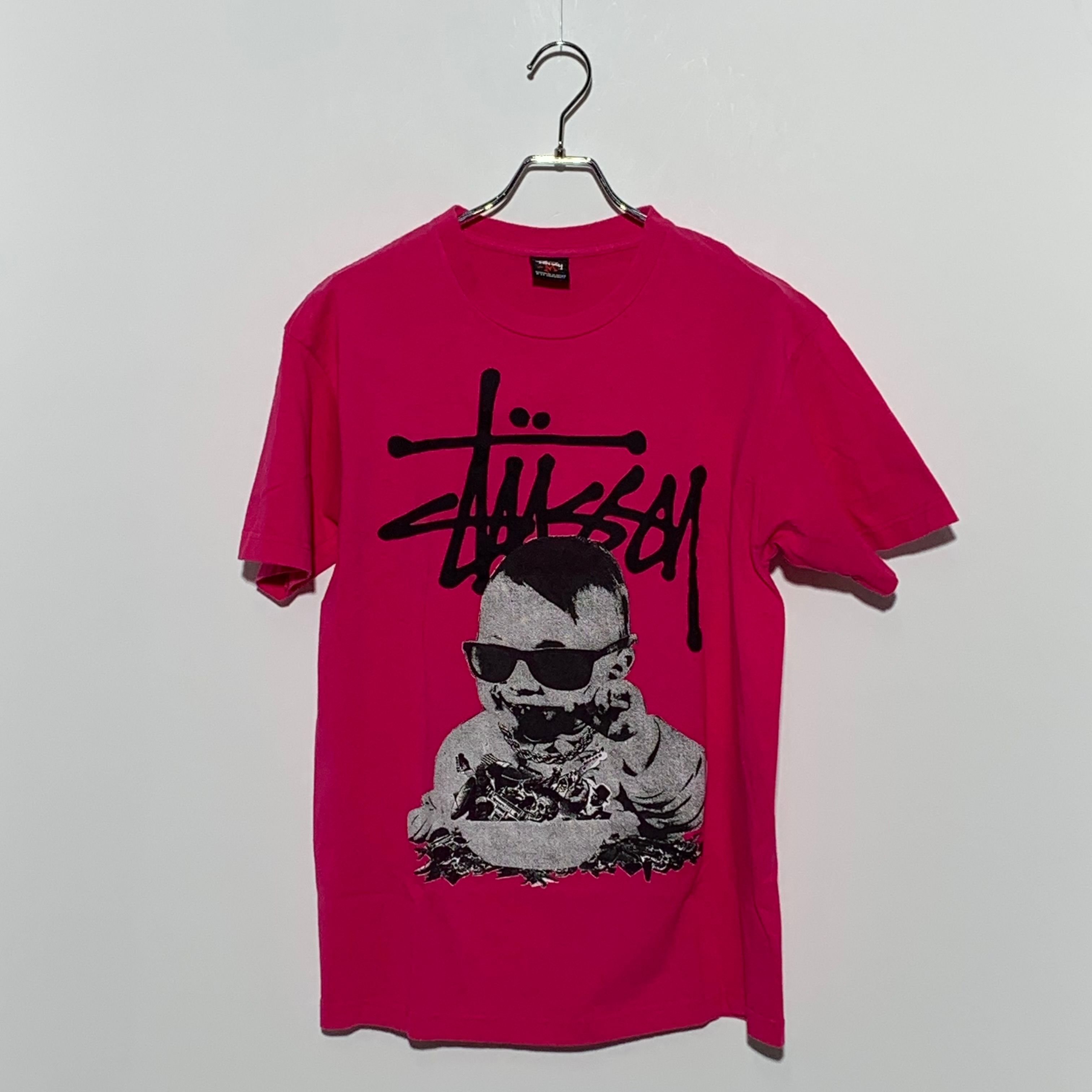 Stussy Punk Rock Baby Boy Tee Pink