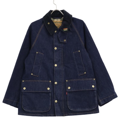 バブアー xLevi'sリーバイス【美品/国内正規/25年製】252MCA1081 BEDALE ビデイル オーバーサイズ デニムジャケット XS