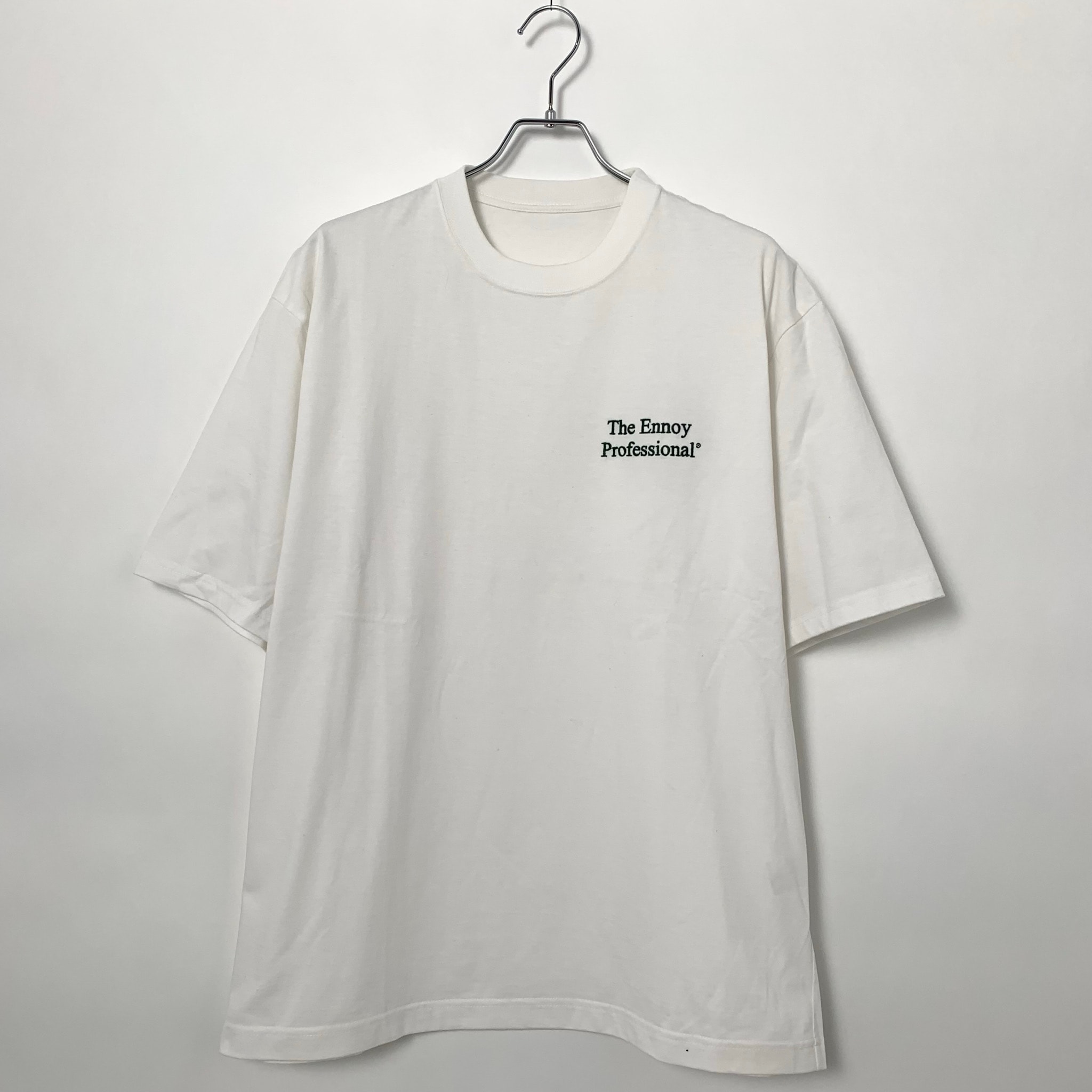 ENNOY 21SS Logo Tee "White/Navy" SS21BRENCT02NTL