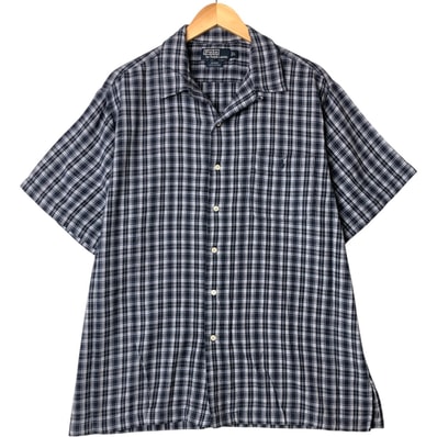 古着 ラルフローレン Ralph Lauren POLO by Ralph Lauren ADAMS 半袖 コットン チェックシャツ メンズL相当/eaa551870