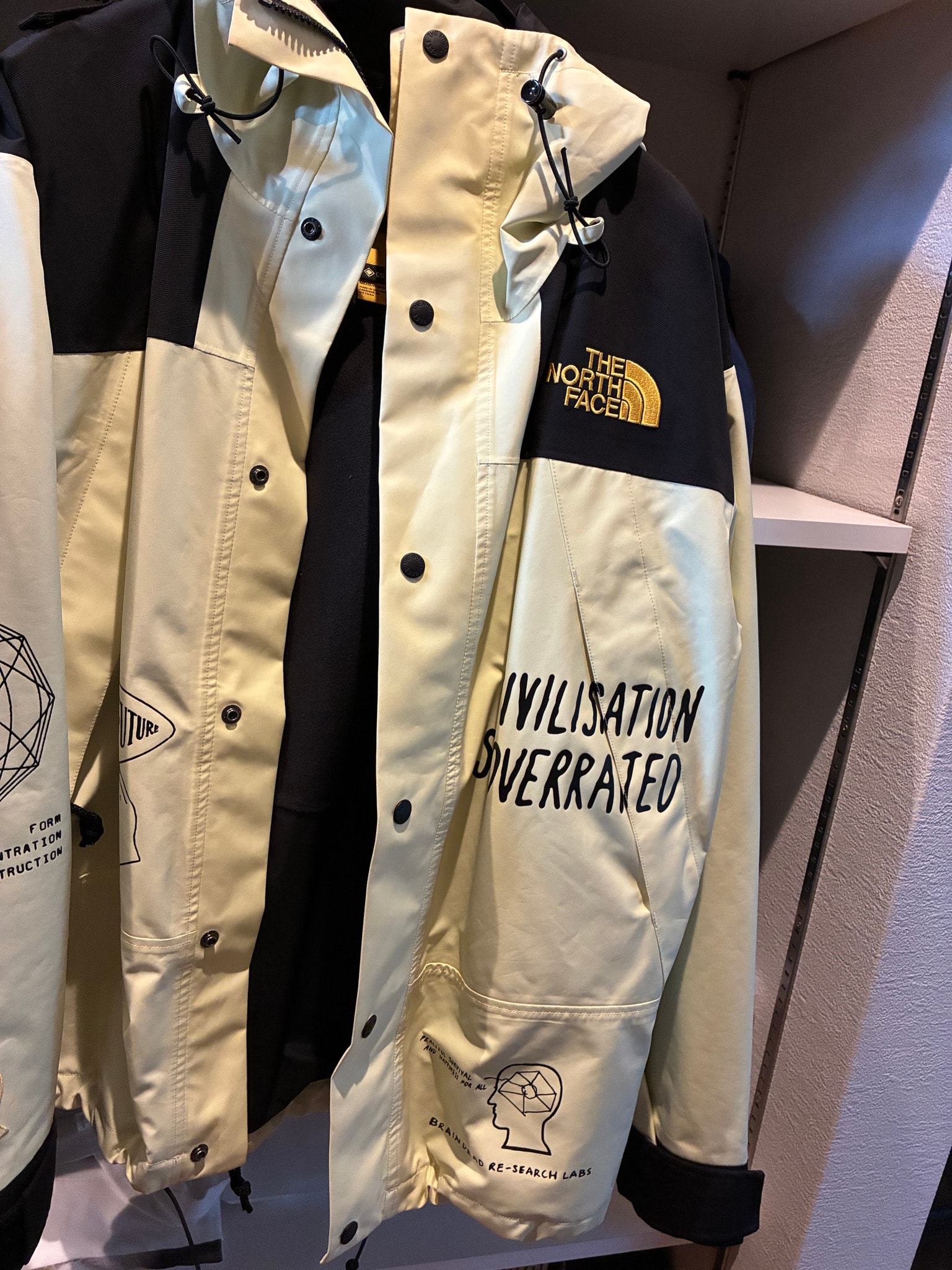 The North Face x Brain Dead Civilisation Is Overrated Parka "Cream"