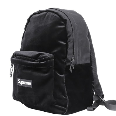 Supreme Velvet Backpack "Black"