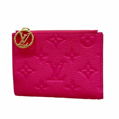 ★最終価格【6ce6048-k】ルイヴィトン 財布 モノグラム・アンプラント ポルトフォイユリサ M28271 ストロベリーピンク【中古】レディース