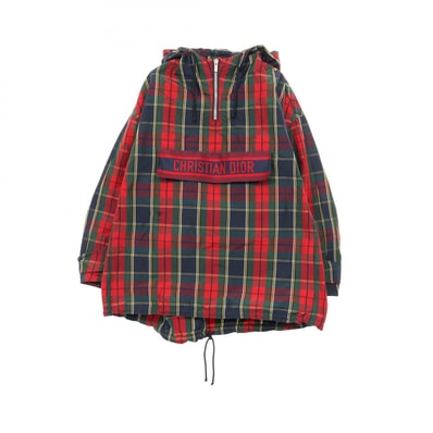 ディオール Dior 伊勢丹 チェックン ディオール 20周年記念 アノラックジャケット マウンテンパーカー 衣料品 アウター ポリエステル レディース レッド系 / マルチカラー 【中古】