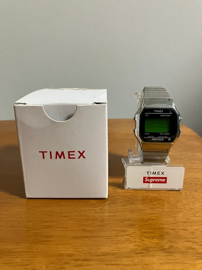 Supreme x Timex Digital Watch "Silver"