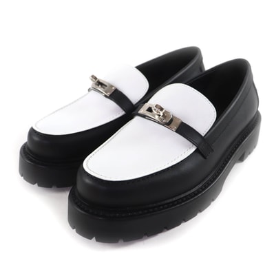 未使用品 エルメス ローファー ブラック レディース 37.5