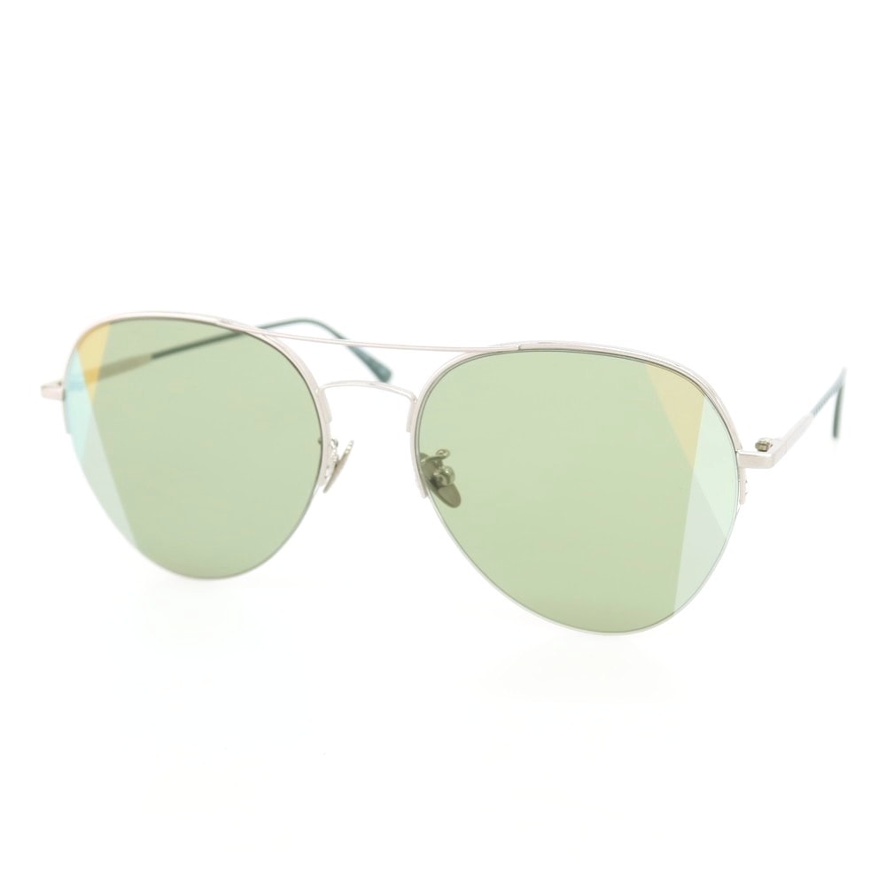 【中古】ボッテガヴェネタ BOTTEGAVENETA BV0247S 008 サングラス シルバーxグリーン【サイズ58□18 140】【メンズ】