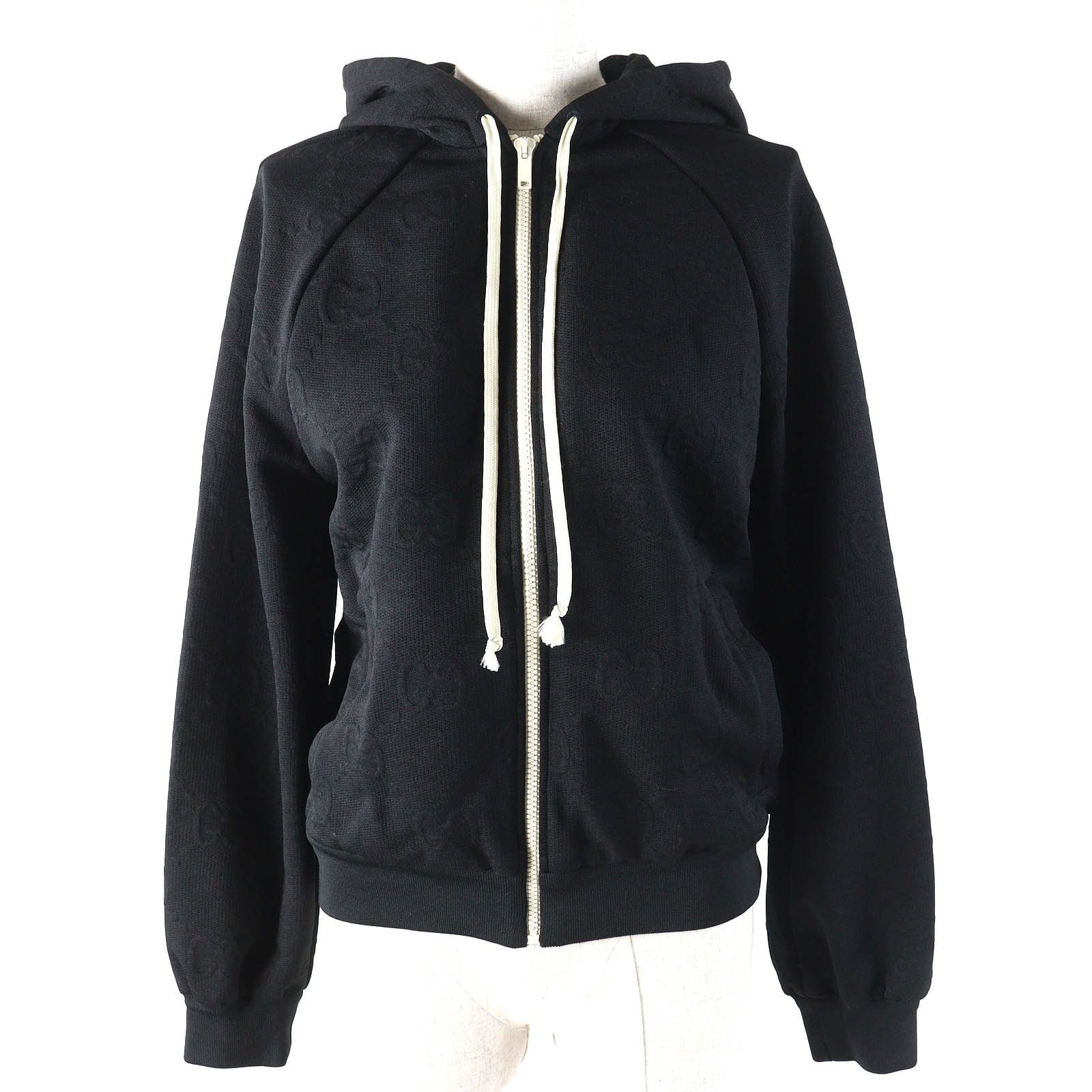 極美品 グッチ パーカー ブラック レディース XS 661783