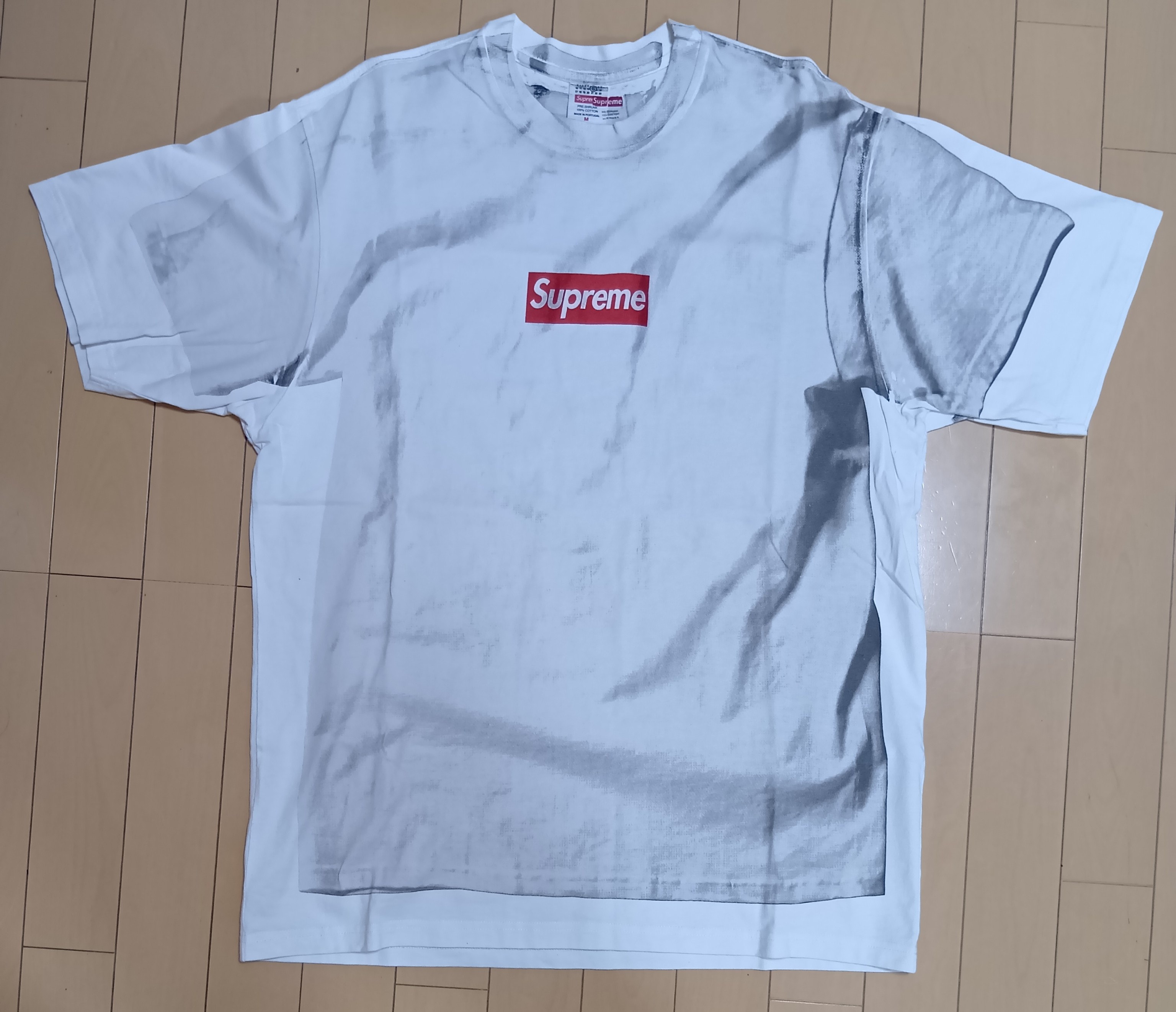 Supreme x MM6 Maison Margiela Box Logo Tee "White"