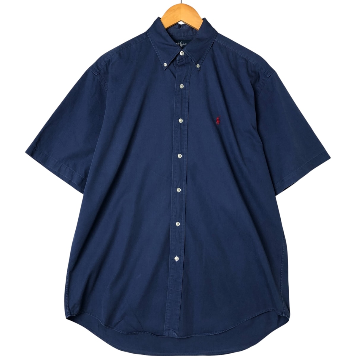 古着 ラルフローレン Ralph Lauren BLAKE 半袖 ボタンダウンシャツ メンズM相当/eaa558901