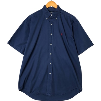 古着 ラルフローレン Ralph Lauren BLAKE 半袖 ボタンダウンシャツ メンズM相当/eaa558901