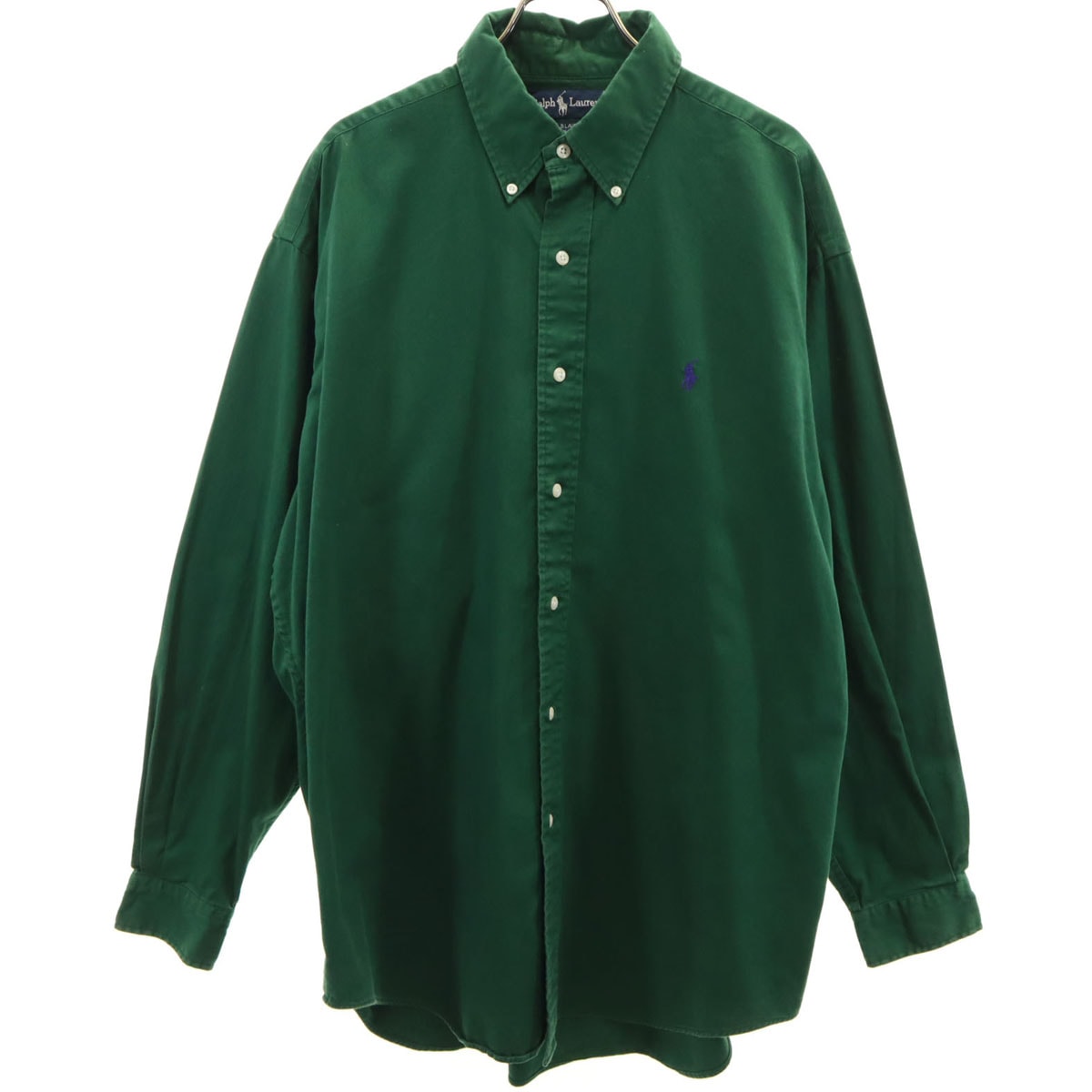 RALPH LAUREN ラルフローレン 長袖 ボタンダウンシャツ L グリーン系