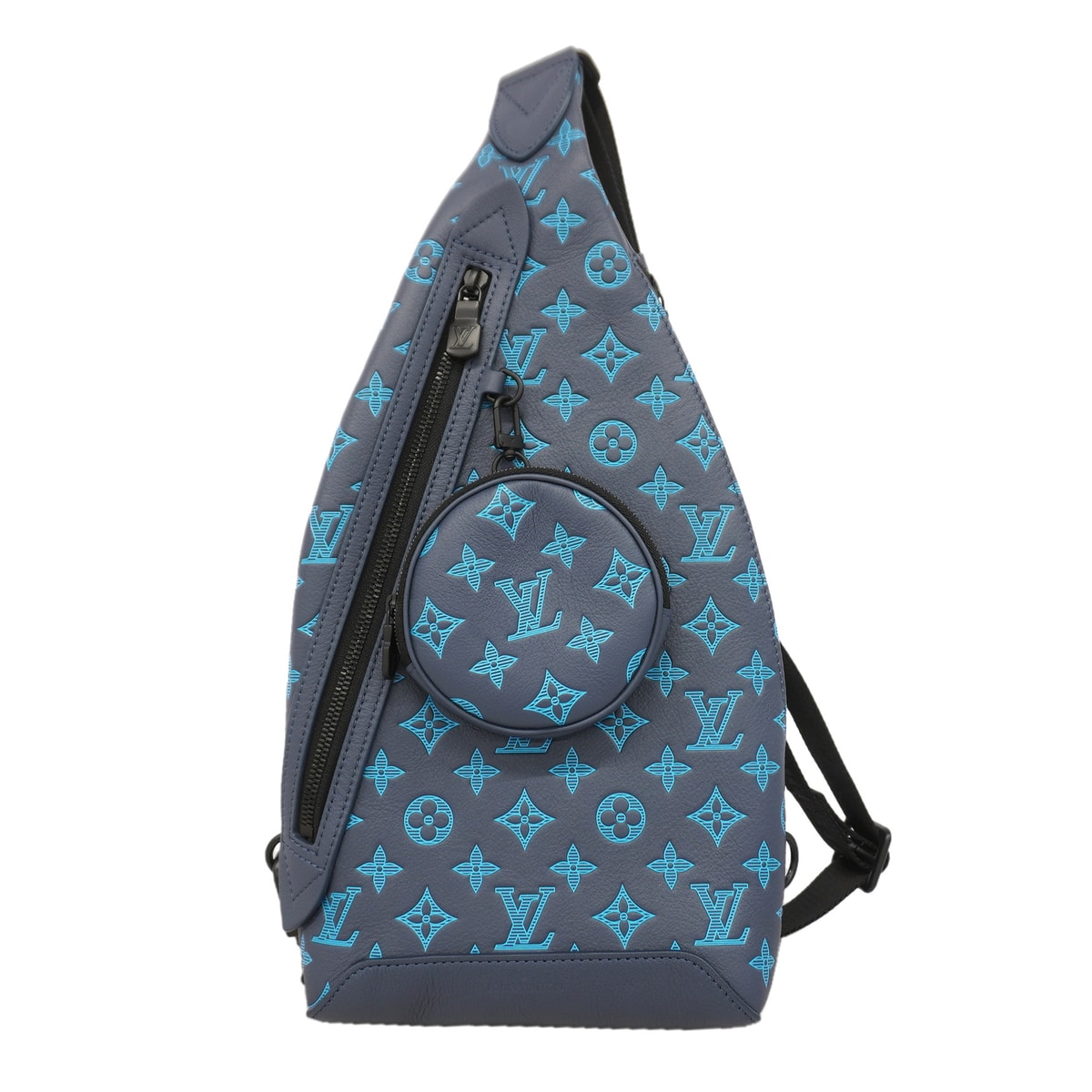 Louis Vuitton Duo Slingbag Monogram Shadow "Navy River Blue"