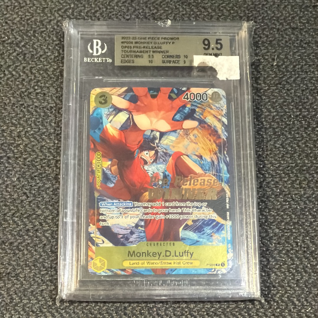 モンキー・D・ルフィ:Silver Foil + Gold Stamp P [P-036]【英語版】(プロモーションカード「OP‐04 プレリリース トーナメント」)