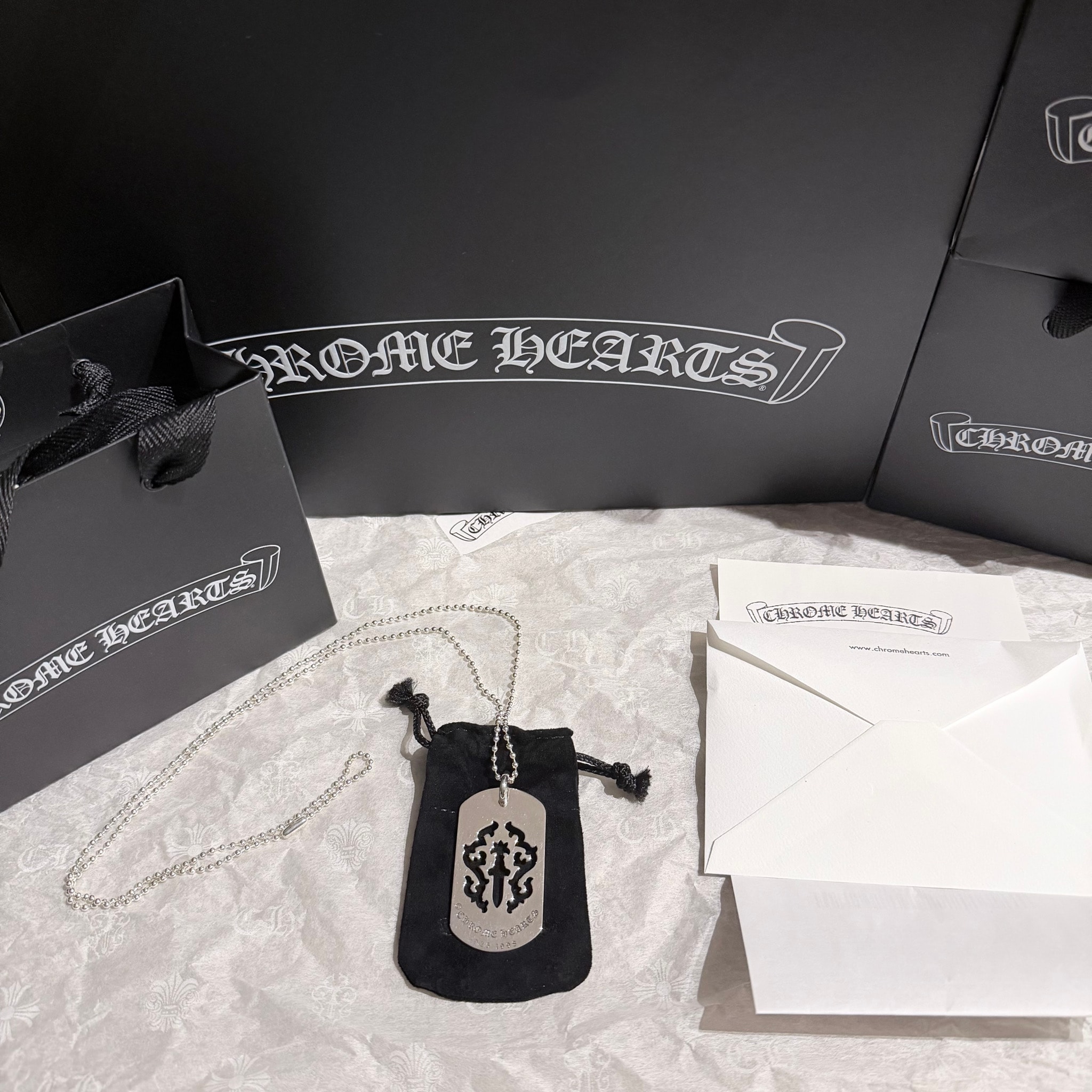 Chrome Hearts D Tag LRG Dagger "Silver"