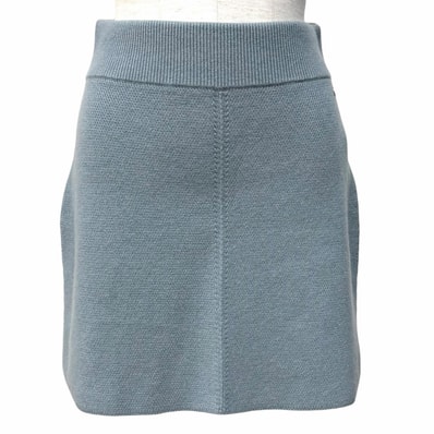 未使用品 エルメス スカート ブルー レディース 38 2H2300D1
