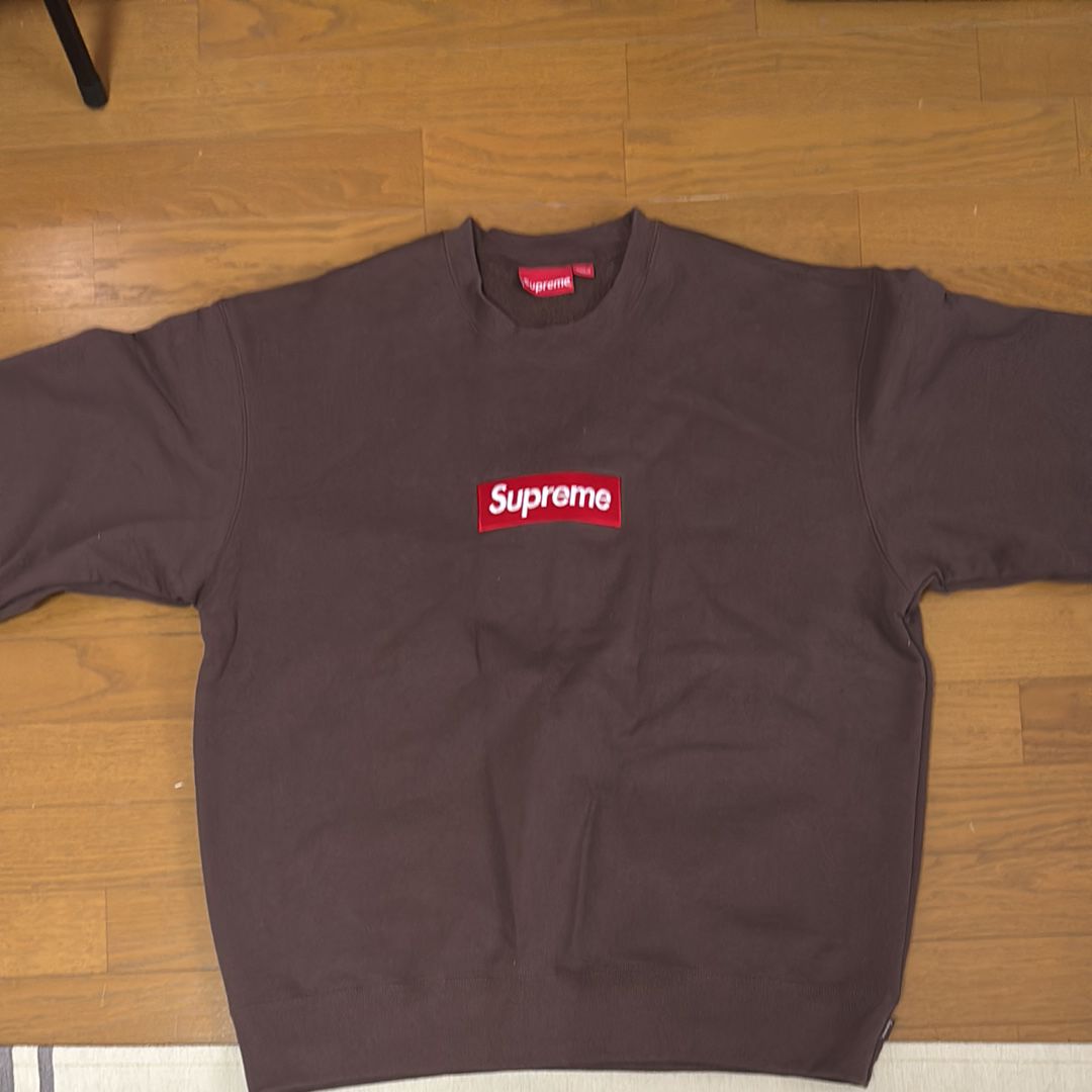 Supreme Box Logo Crewneck "Brown" (22FW)