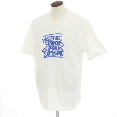 【中古】シュプリーム Supreme 2025年春夏 Marithe + Francois Girbaud Tee コットン クルーネック 半袖Tシャツ ホワイト【サイズXL】【メンズ】