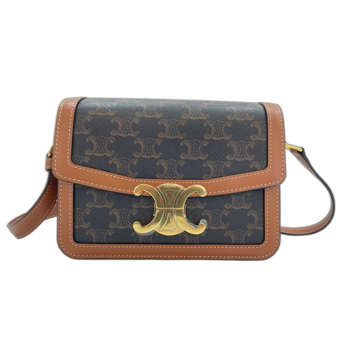 セリーヌ CELINE ティーン トリオンフ ショルダーバッグ【中古】
