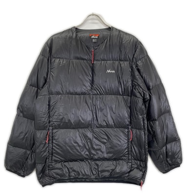 ナンガ NW2441-1A805 ブラック MOUNTAIN LODGE DOWN CREW NECK TOP ダウントップス M