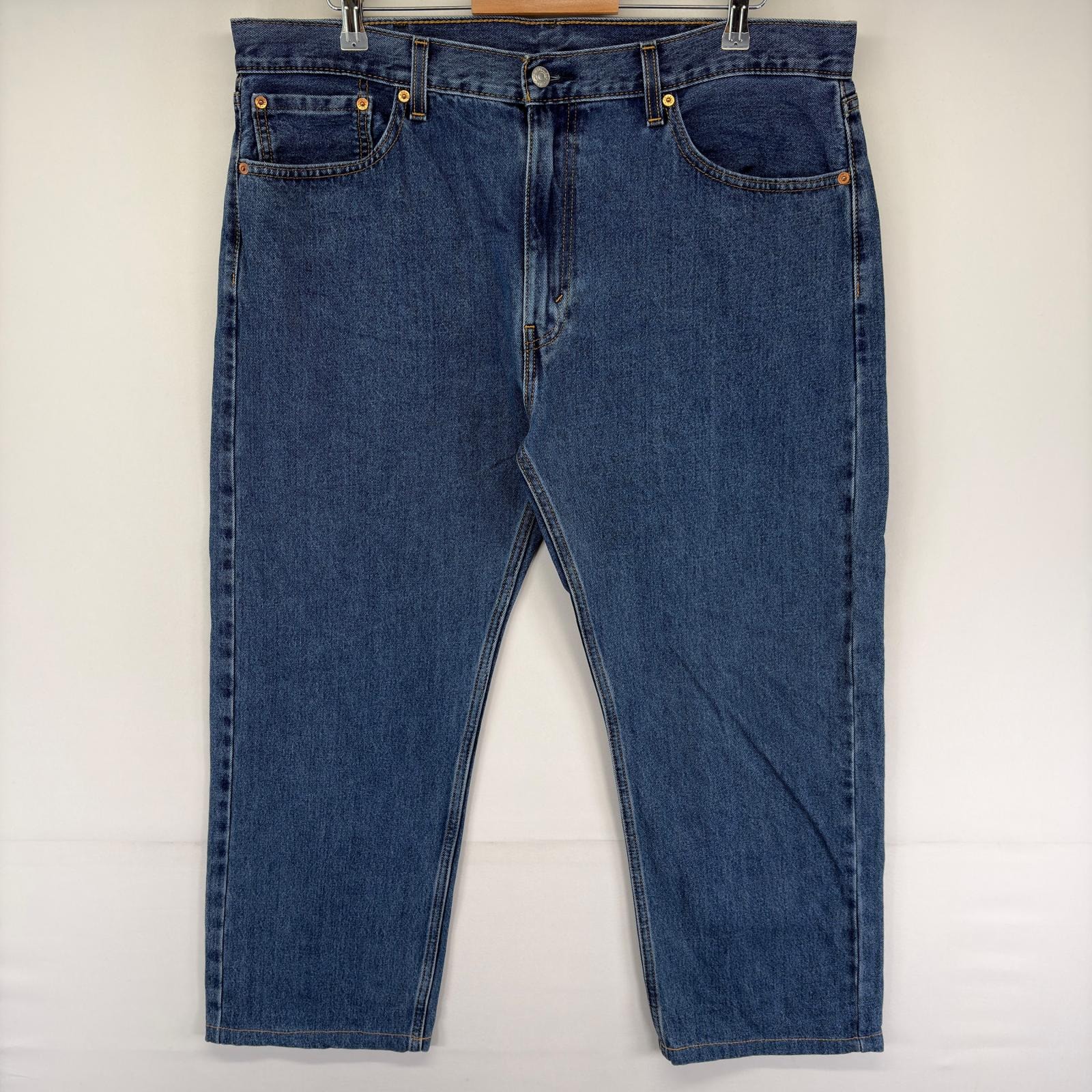 古着 リーバイス Levi's デニム パンツ 5ポケット 505 大きいサイズ ジップ ジーンズ ジーパン w40 L30  ブルー系 メンズ