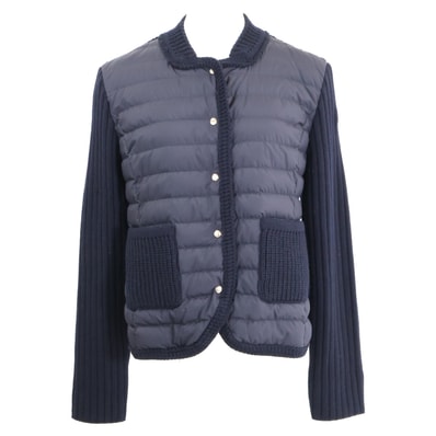 モンクレール 【美品/24年製】K10939B00013 CARDIGAN TRICOT カーディガントリコット ダウン/ニット切替ジャケット S