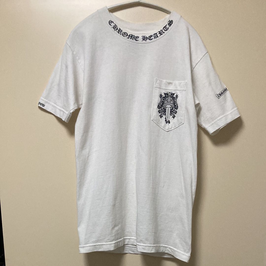 Chrome Hearts Neck Logo S/S T-Shirt "White/Black"