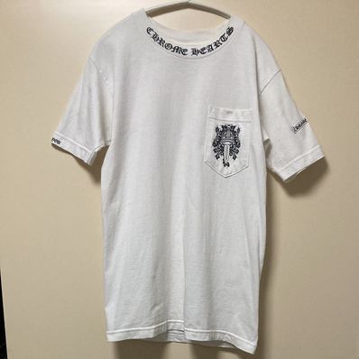 Chrome Hearts Neck Logo S/S T-Shirt "White/Black"