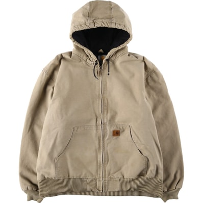 古着 カーハート Carhartt アクティブジャケット 中綿入り ダックフルジップパーカー メンズXL相当/eaa629381