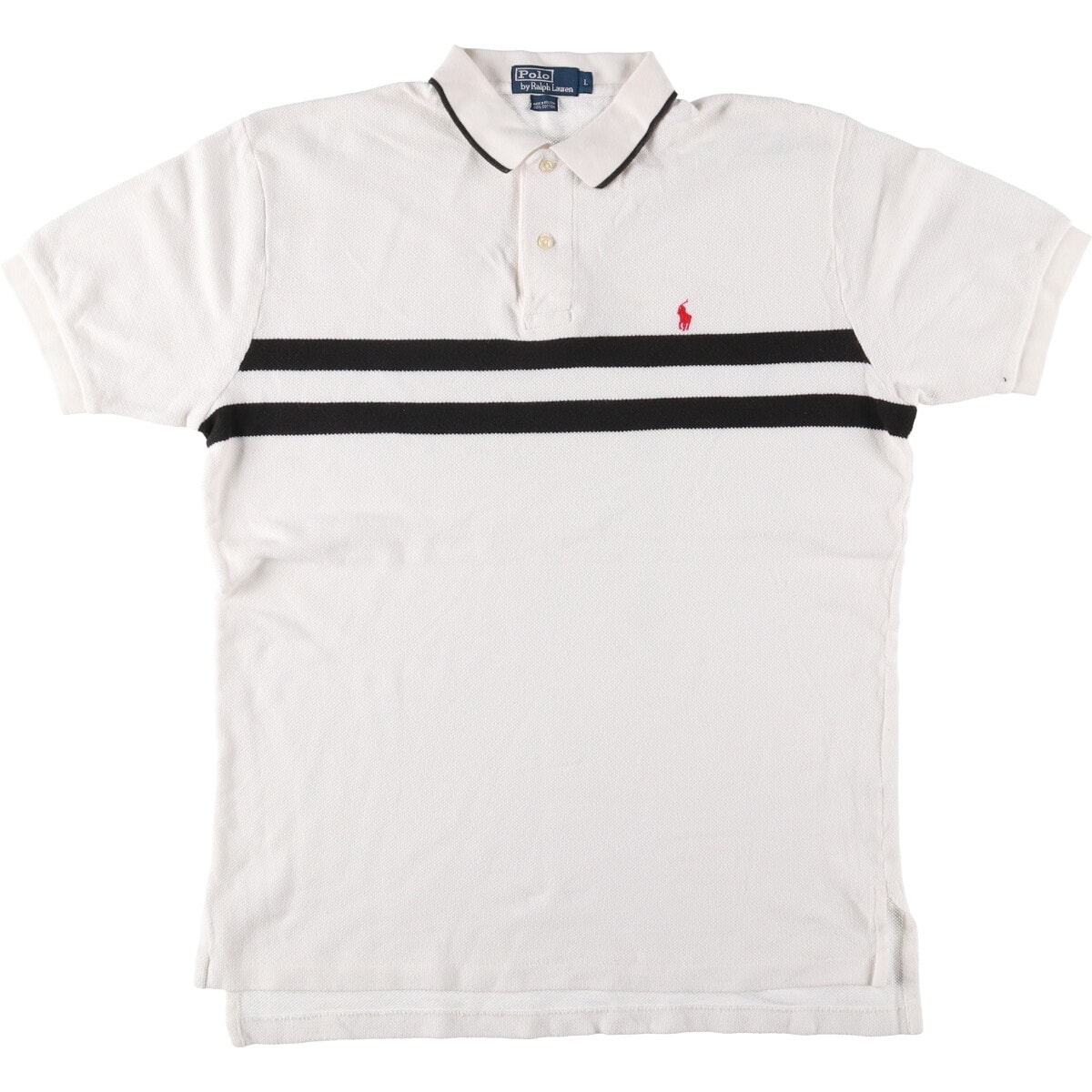 古着 ラルフローレン Ralph Lauren POLO by Ralph Lauren 半袖 ボーダー ポロシャツ メンズL相当/eaa535362