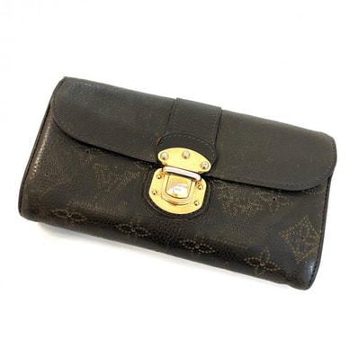 LOUIS VUITTON マヒナ ポルトフォイユ・イリス モノグラム カーキ 長財布 鑑定済み 正規品 ルイ・ヴィトン