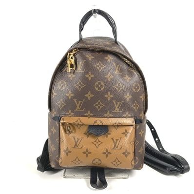 ルイヴィトン LOUIS VUITTON パームスプリングス バッグパック PM M44870 モノグラムリバース デイパック カバン リュックサック モノグラムリバースキャンバス ブラウン×ベージュ 美品